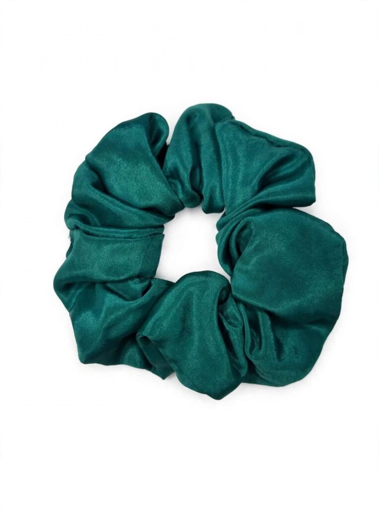 teal color scrunchies